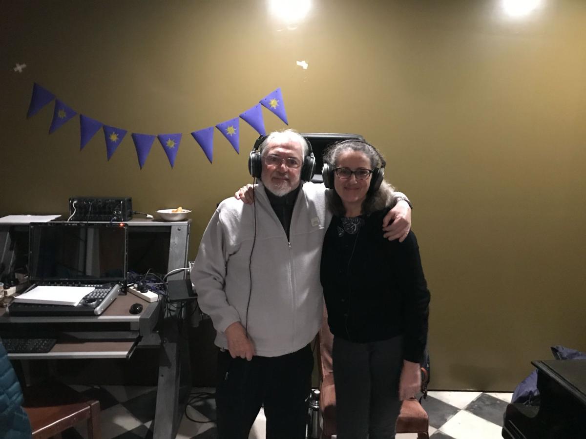 Con Florencia Rodriguez Botti, pianista de todos mis coros y conciertos.